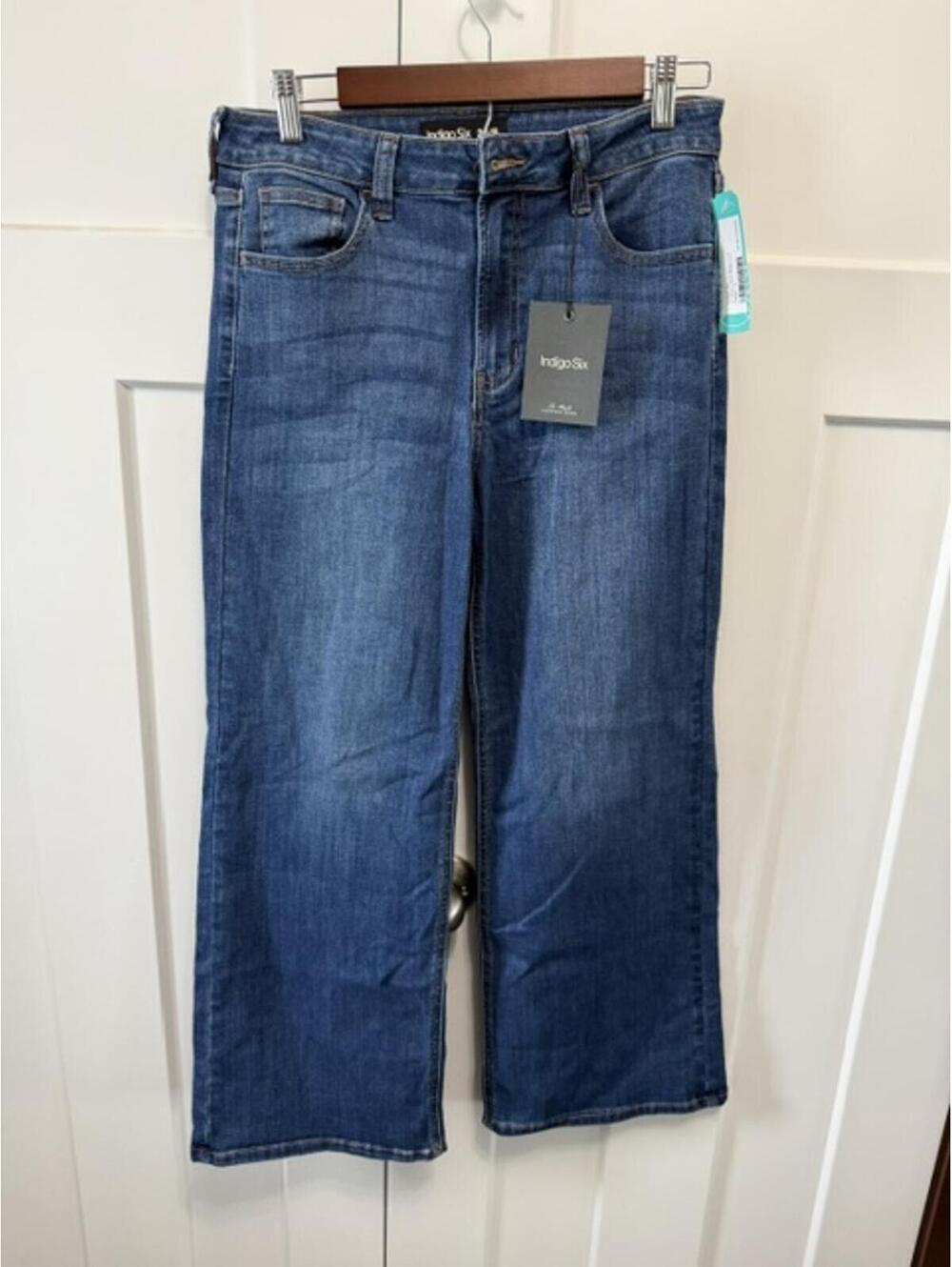NWT Indigo Six cropped slim wide leg jean size 6- Stitch Fix